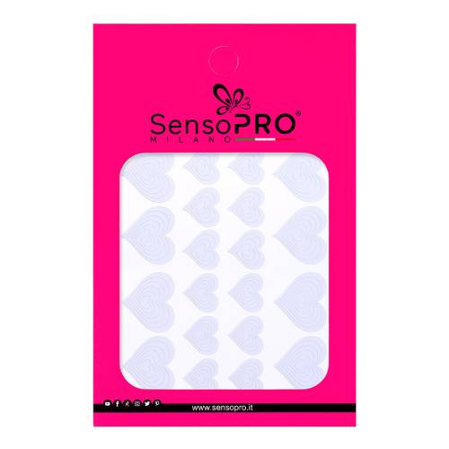 Sticker Sablon Nail Art SensoPRO Milano - Heart Shapes