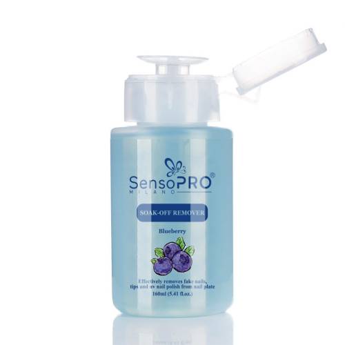 Soak off Remover SensoPRO Milano Blueberry - Indepartare gel - oja semipermanenta - tipsuri - 160 ml