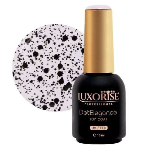 Top Coat LUXORISE - Dot Elegance - Black Bliss 10ml