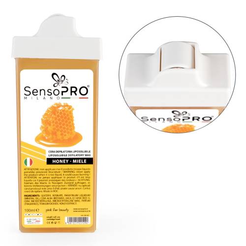 Ceara Epilat Unica Folosinta SensoPRO Milano - Rezerva Honey 100 ml - Aplicator Ingust