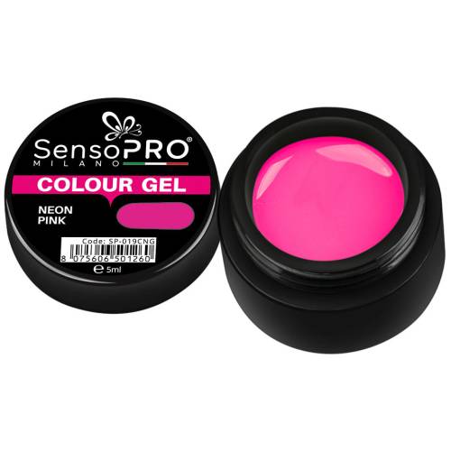 Gel UV Colorat Neon Pink 5ml - SensoPRO Milano