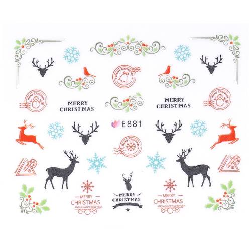 Sticker 3D Unghii LUXORISE - Winter Bliss E881