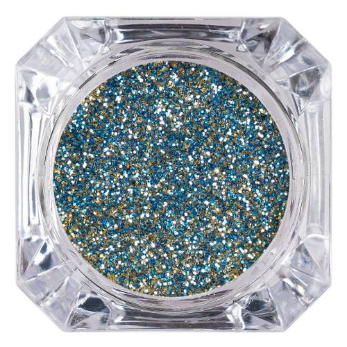 Sclipici Glitter Unghii Pulbere LUXORISE - Blue Glow #53