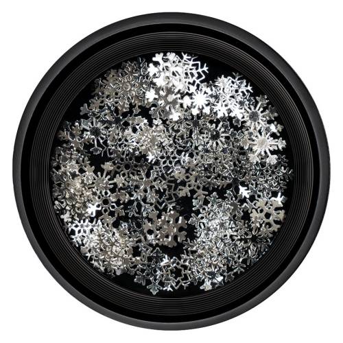 Strasuri Unghii LUXORISE - Silver Snowflakes