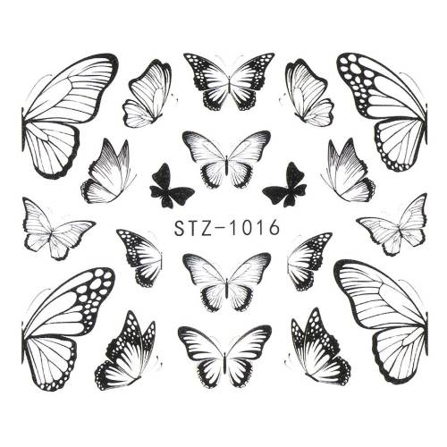 Tatuaj Unghii LUXORISE Simple Butterfly Vibe - STZ-1016