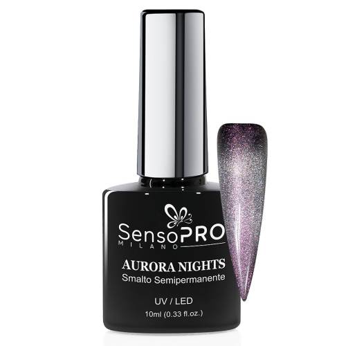 Oja Semipermanenta Aurora Nights SensoPRO Milano 10ml - Purple Sky 04